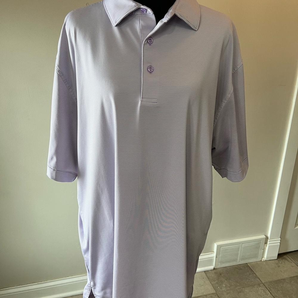 Peter Millar HALES performance jersey polo - purple Iris New without tags.